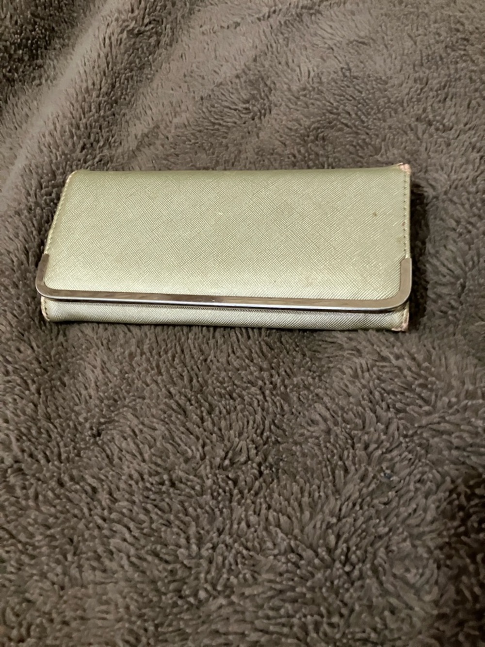 Metallic Gold Long Wallet